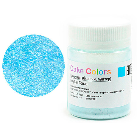 Глиттер пищевой Cake Colors 5 г Голубой топ