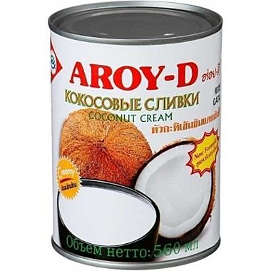Кокосовые сливки Aroy-D 560 гр.