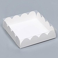 Коробка для пряников 12*12*3 (белая)