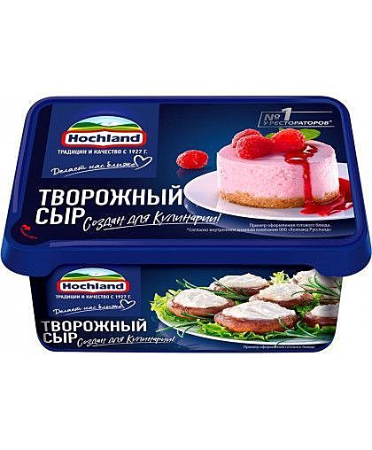 Сыр творожный Hochland 0.4 кг. 